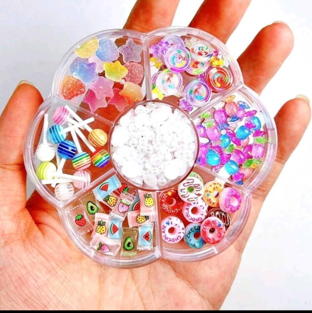 Candy Nail Charms 3D Decoration Set